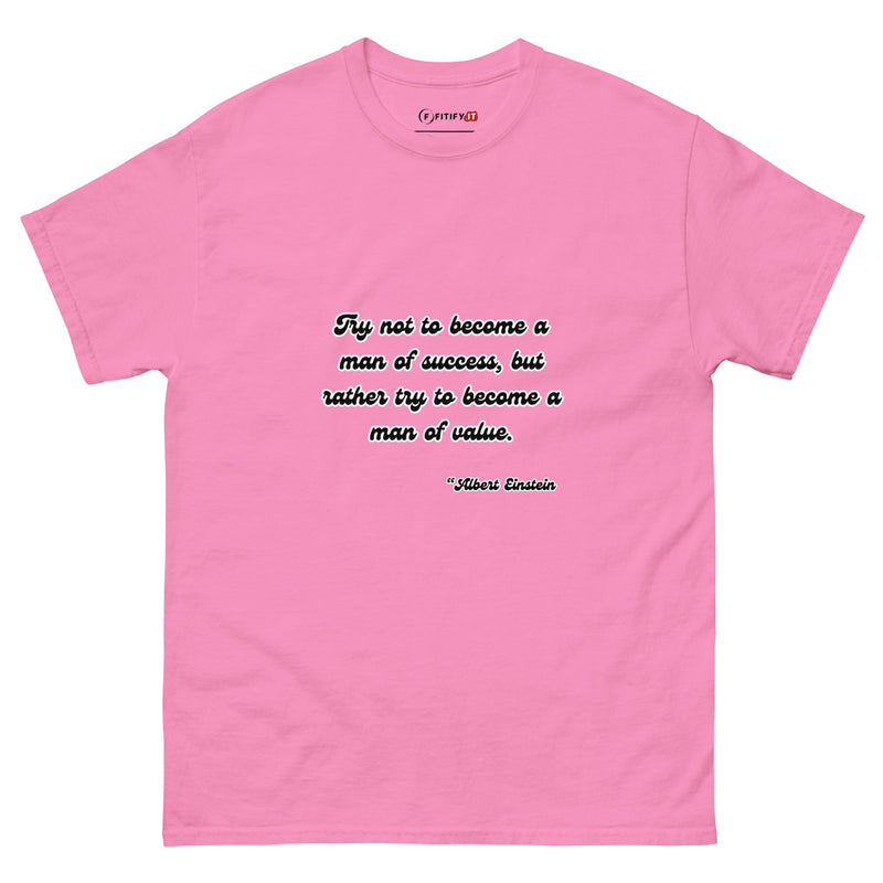 Albert Einstein Famous Quotes (Men of Value) - Tee