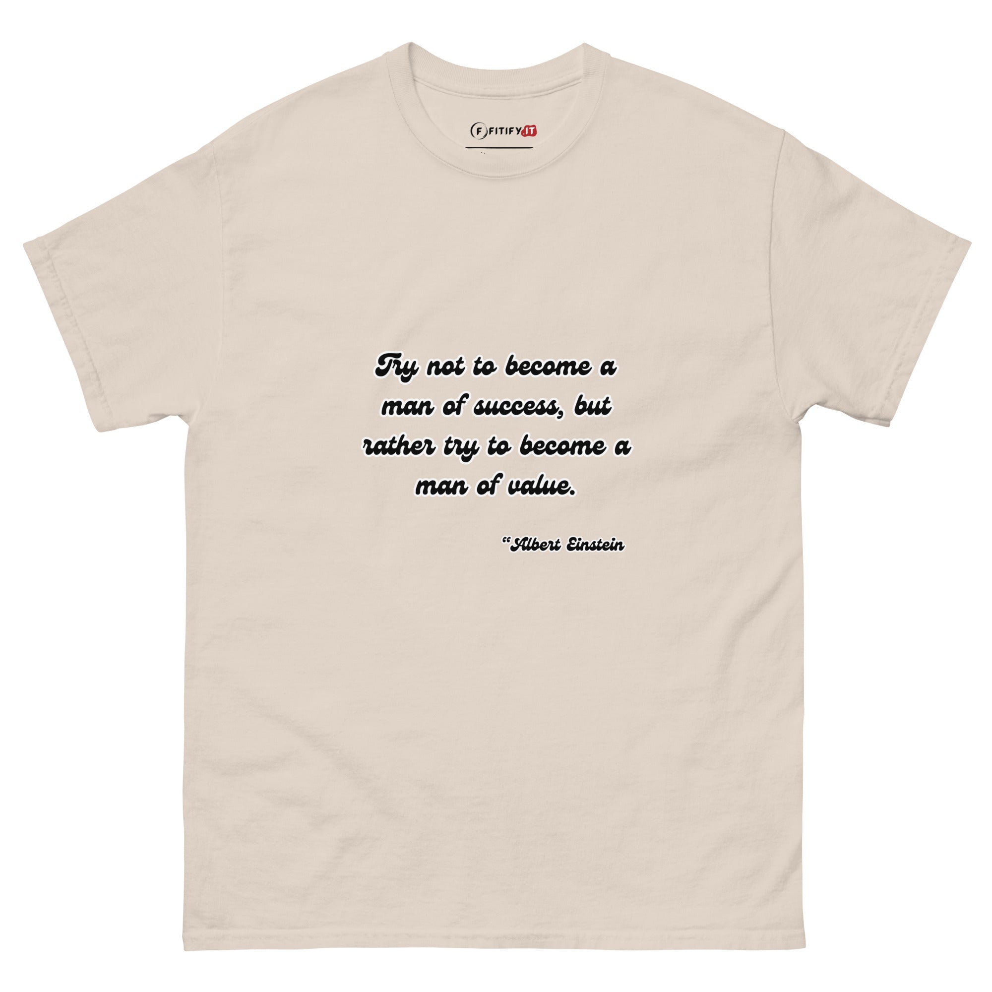 Albert Einstein Famous Quotes (Men of Value) - Tee